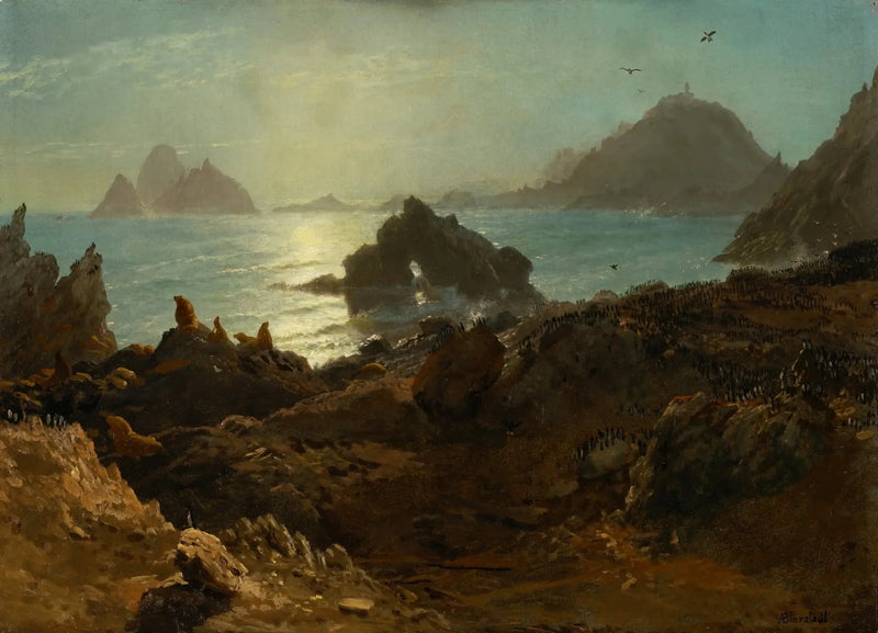 Farallonöarna, Stilla havet, Kalifornien - Albert Bierstadt