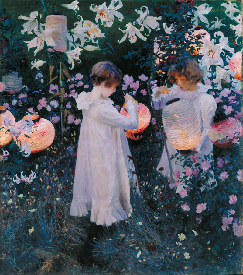 Nejlika, Lilja, Lilja, Ros - John Singer Sargent