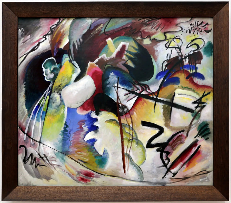 Bild med en vit form - Vassily Kandinsky