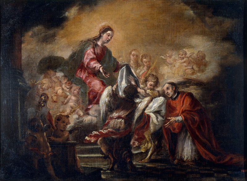 Imposition av chasuble på helgon Ildéphonse - Juan de Valdés Leal