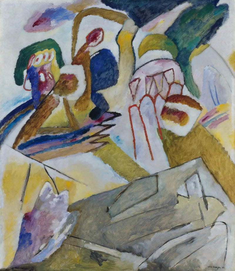 Improvisation 18 (med gravsten) - Vassily Kandinsky