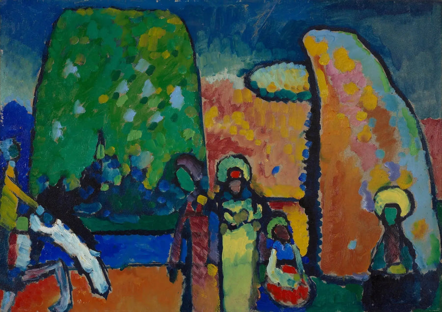 Improvisation nr 2 Begravningsmarch (studie) - Vassily Kandinsky