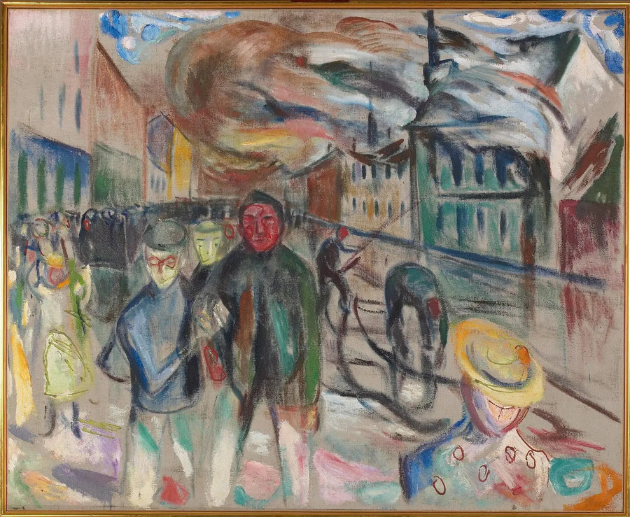 Brand i Grønland - Edvard Munch
