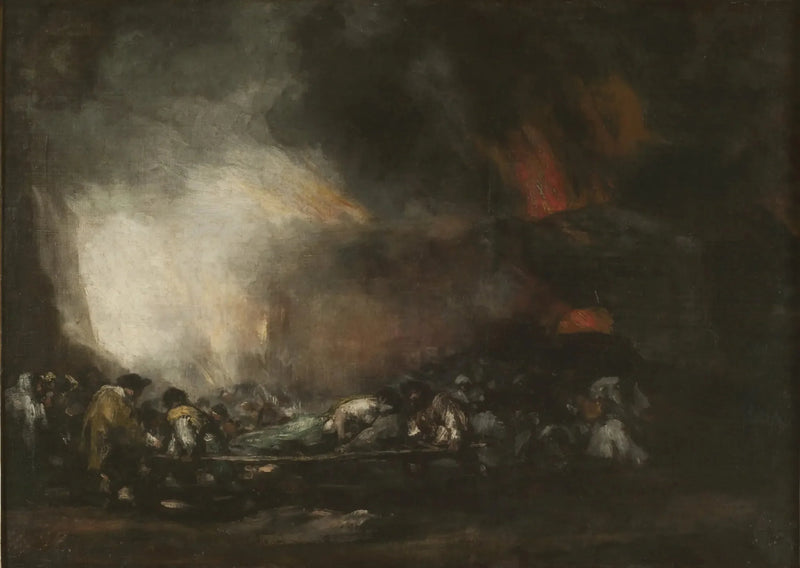 Brand i ett sjukhus - Francisco de Goya