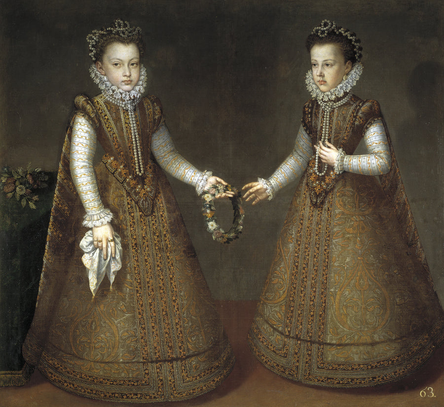 Les Infantes Isabelle-Claire-Eugénie et Catherine-Michelle - Alonso Sánchez Coello