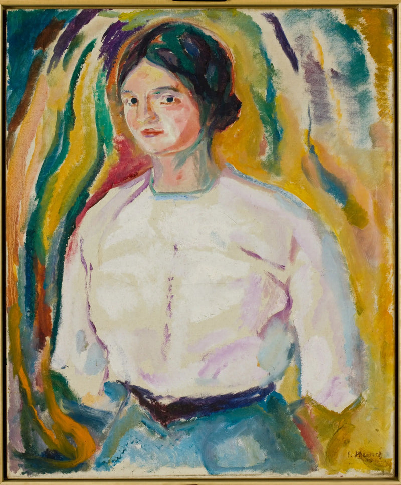 Ingeborg med händerna bakom ryggen - Edvard Munch