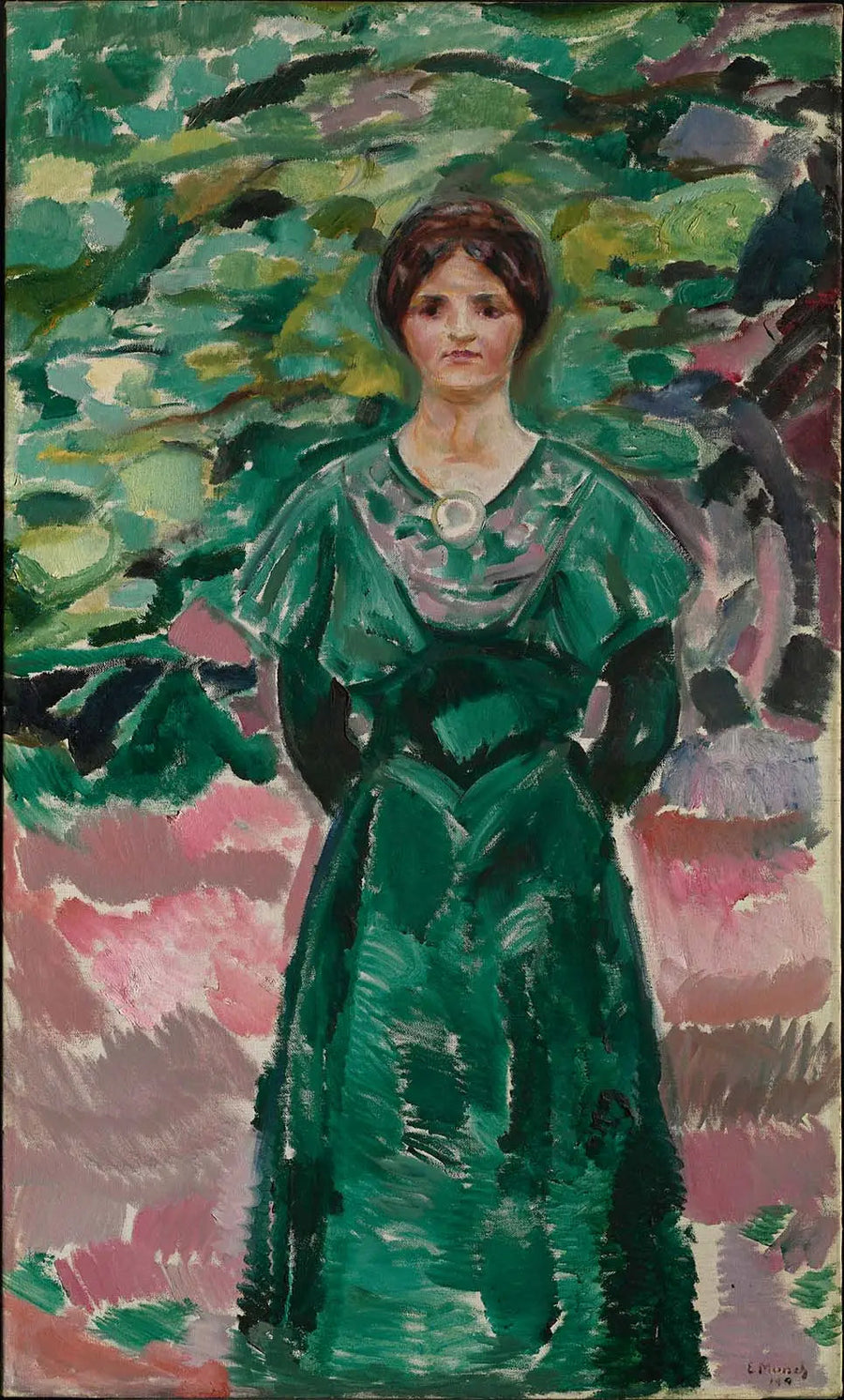 Ingeborg i grönt - Edvard Munch