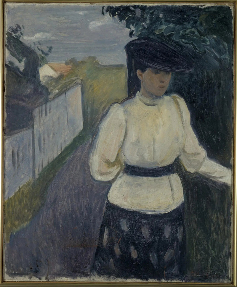 Inger i en vit blus - Edvard Munch