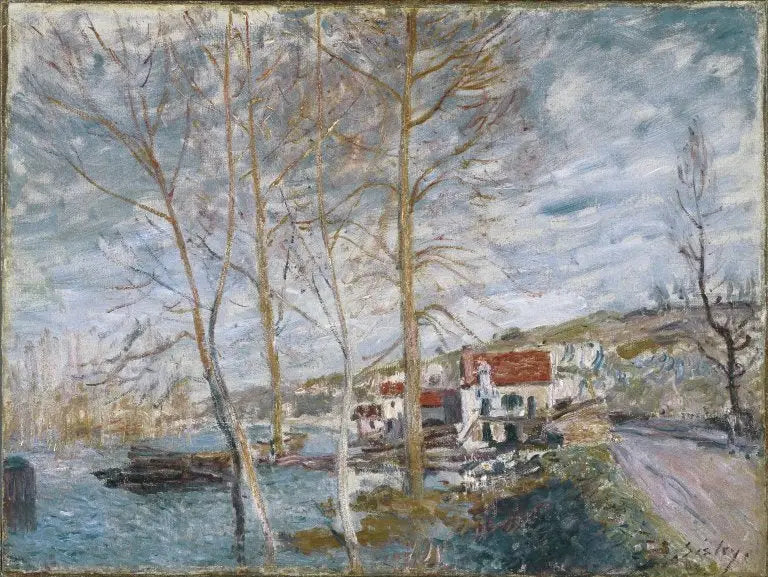 Översvämning i Moret - Alfred Sisley