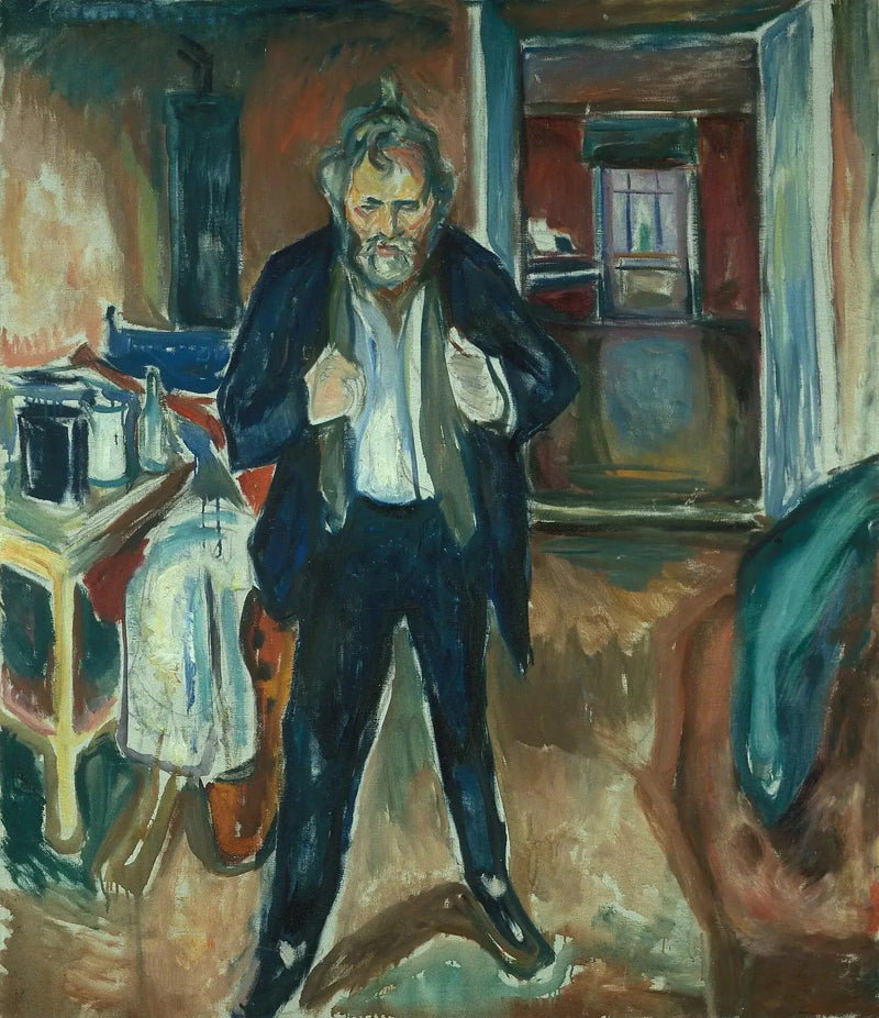 Insomnia. Självporträtt med inre tumult - Edvard Munch