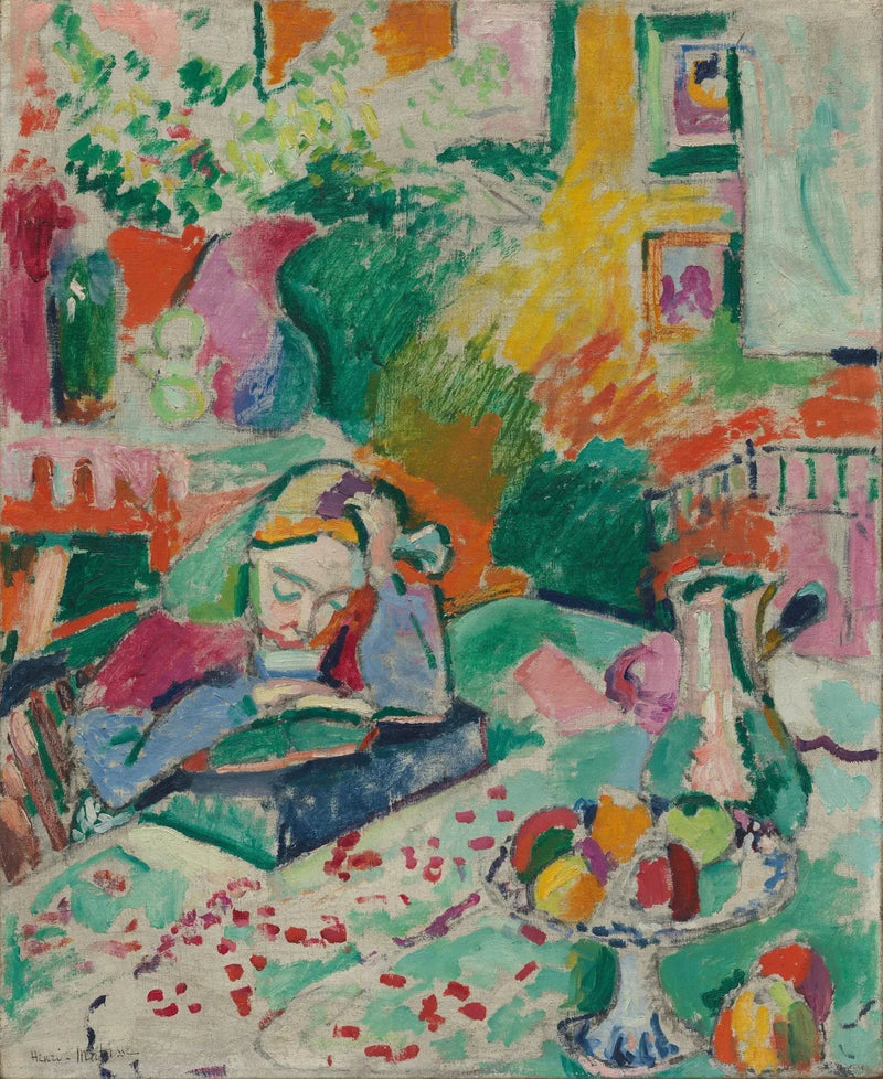 Inredning med flicka - Henri Matisse
