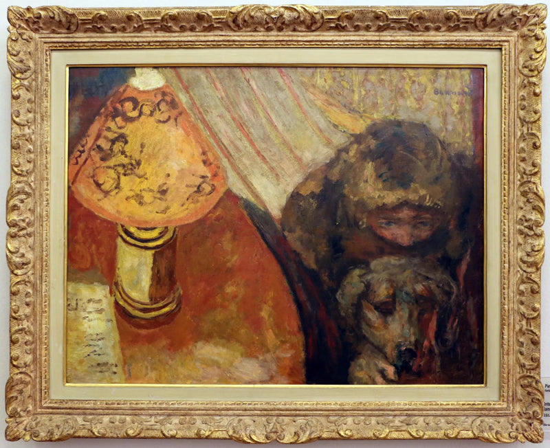 Interiör (i lampans ljus) - Pierre Bonnard