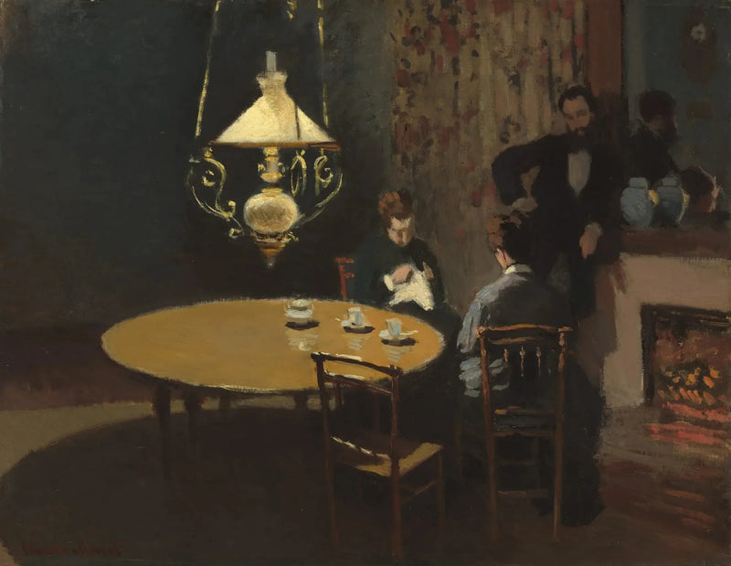 Interiör, Efter middag - Claude Monet