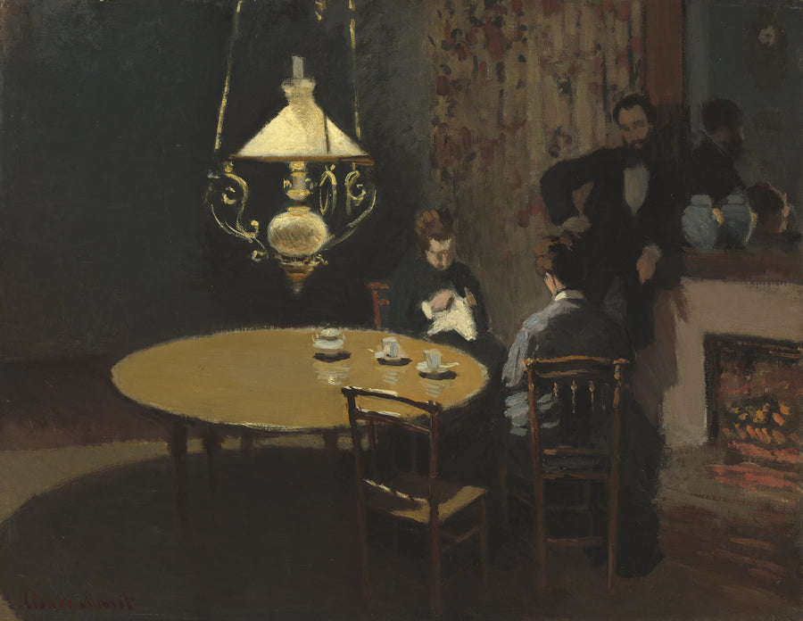 Interiör, efter middag W130 - Claude Monet