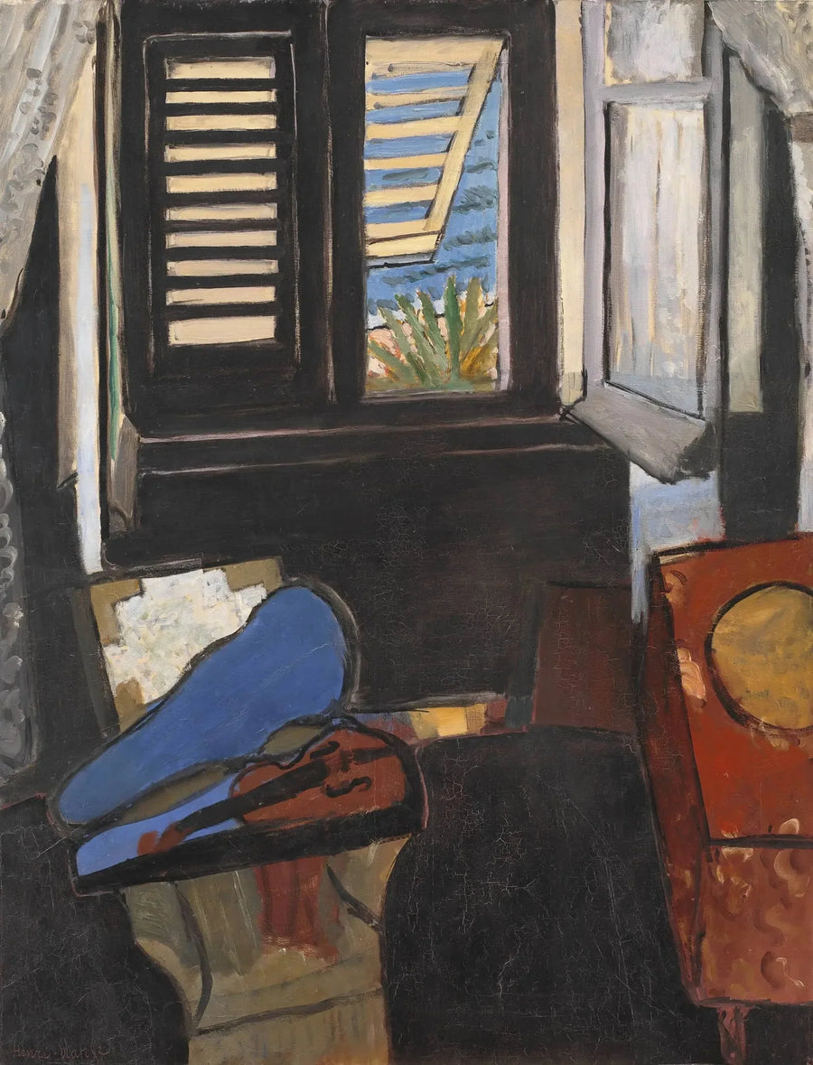 Inredning med violin - Henri Matisse