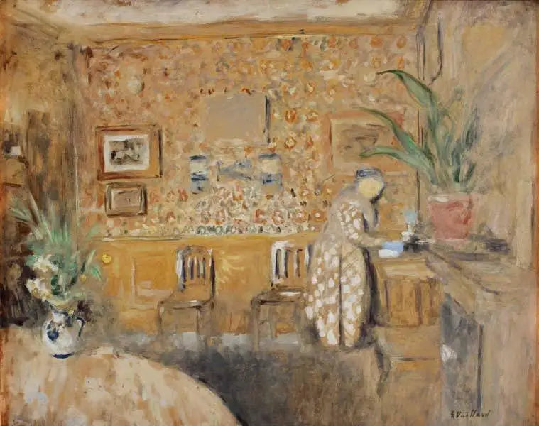 Interiör med två stolar - Édouard Vuillard