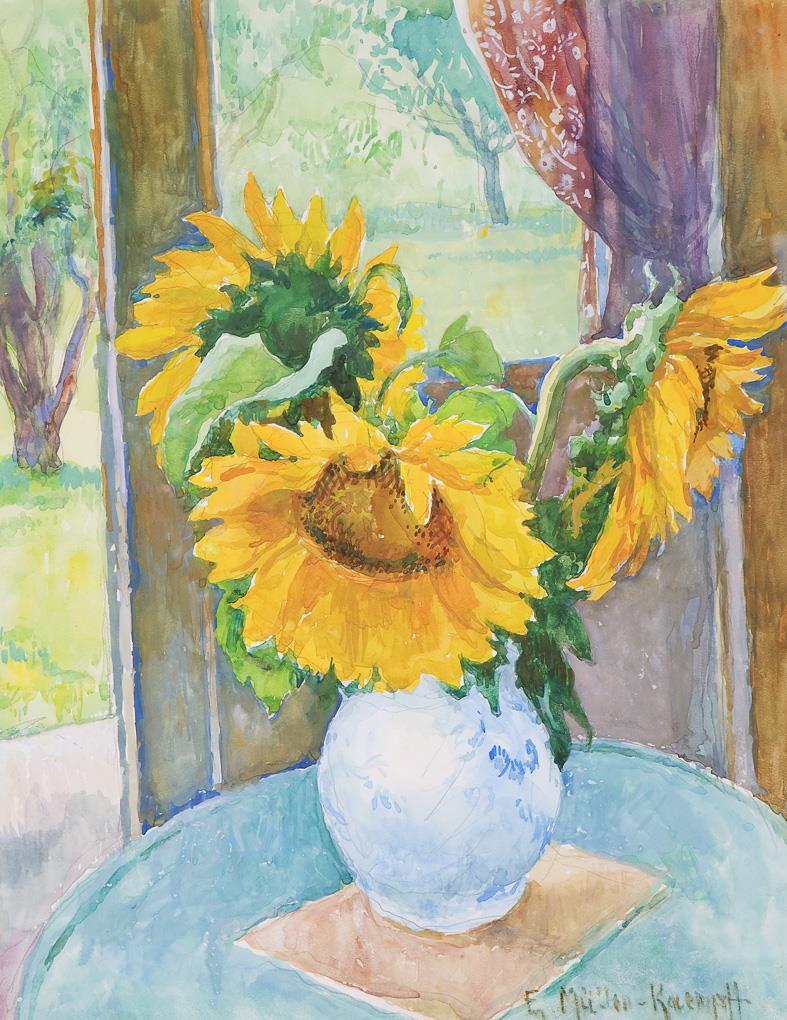 Intérieur aux tournesols – Else Müller-Kaempff