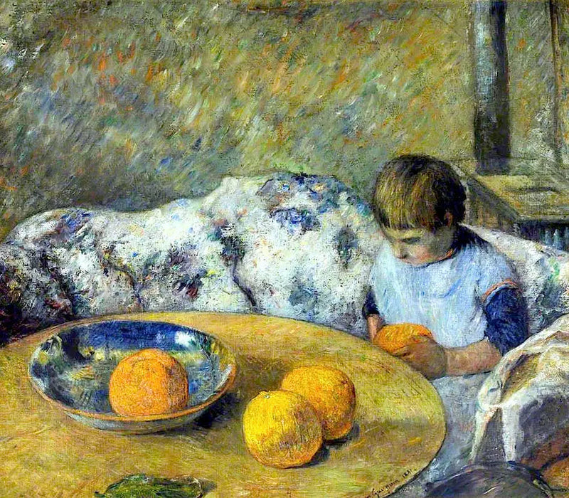 Interiör med Aline Gauguin - Paul Gauguin