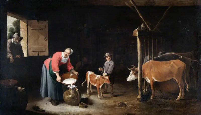 Interiör av en lada - David Teniers den yngre