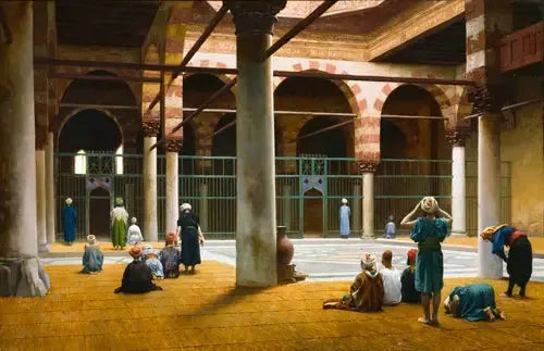 Inuti en moské - Jean-Léon Gérôme