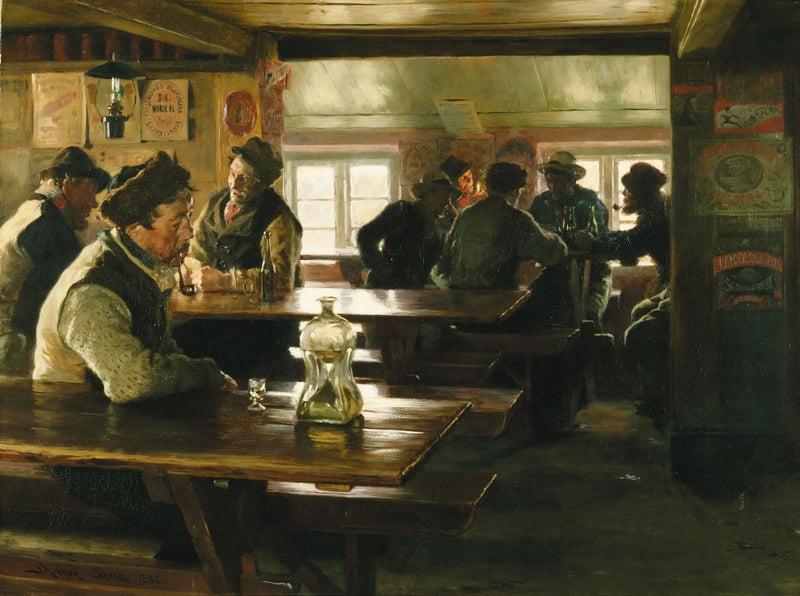 Inredning av en taverna - Peder Severin Krøyer