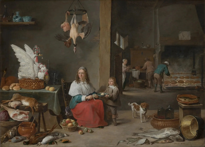 Köksinredning - David Teniers den yngre