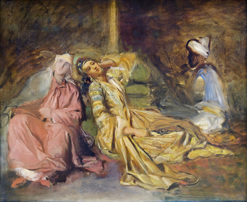 Interiör av haremet - Théodore Chassériau