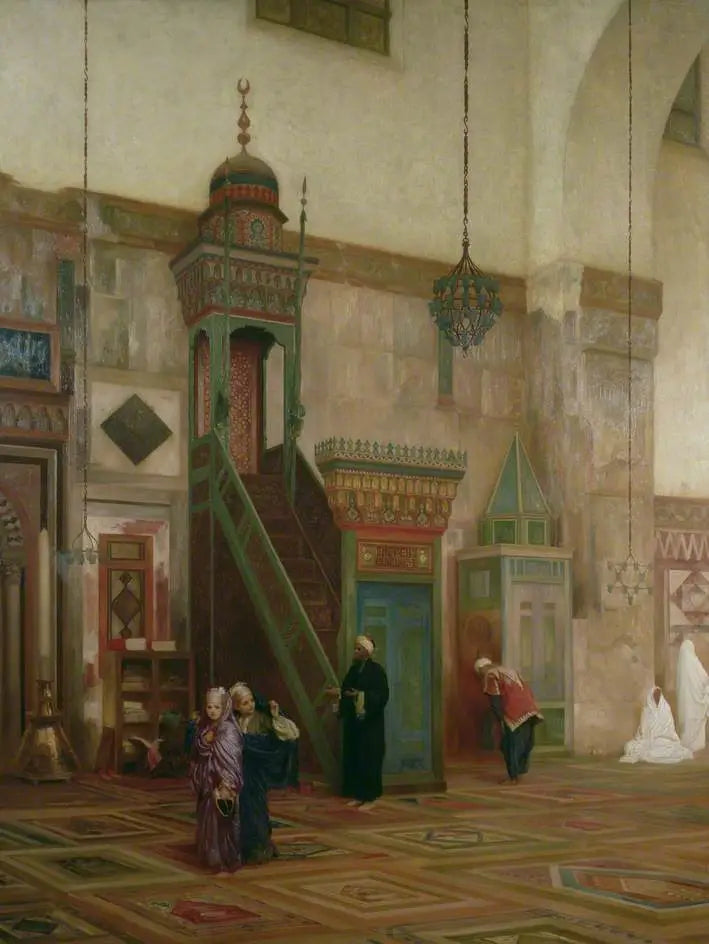 Interiör av Damaskus stora moské - Frederic Leighton