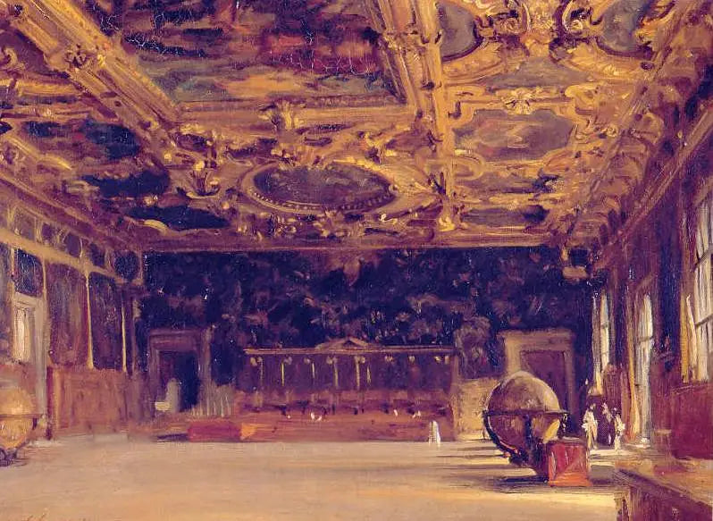 Dodgepalatsets interiör - John Singer Sargent