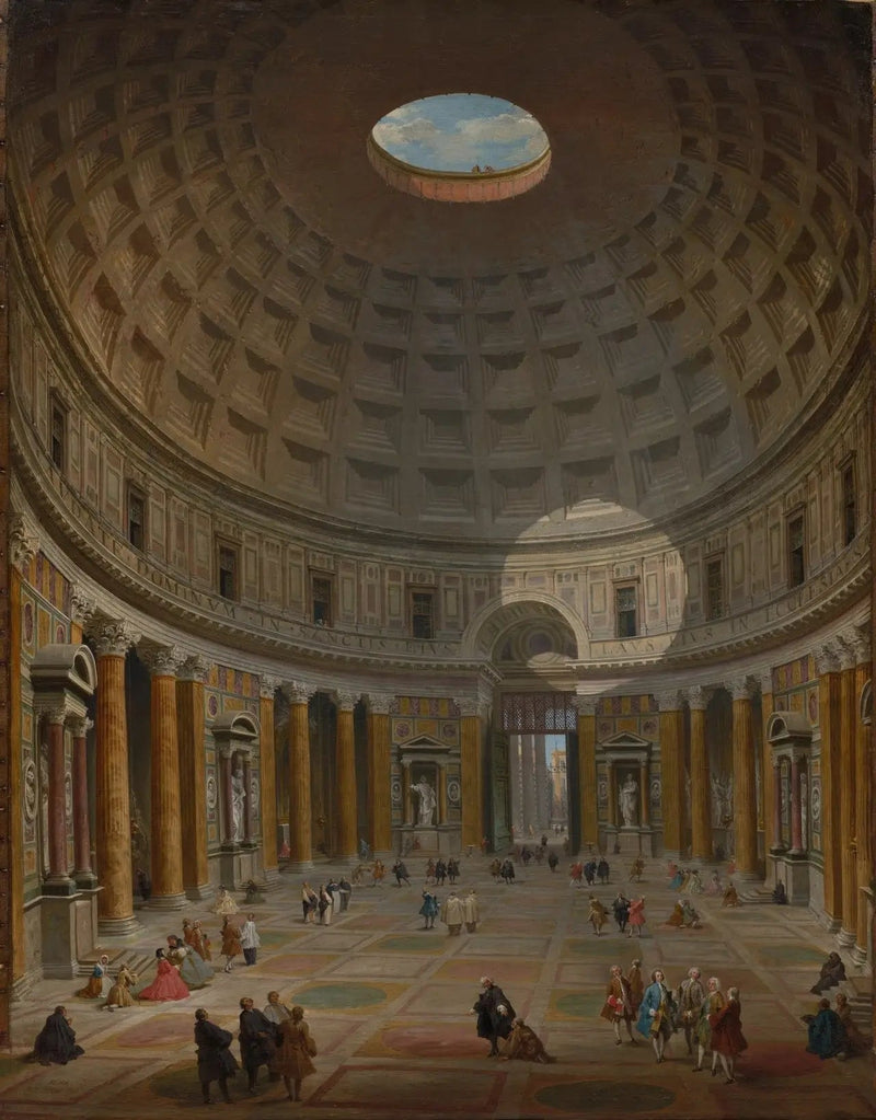 Interiör av Pantheon, Rom - Giovanni Paolo Panini