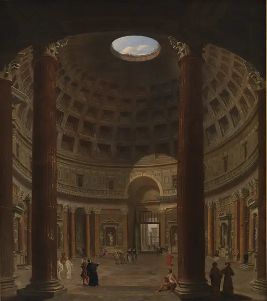 Interiör av Pantheon, Rom - Giovanni Paolo Panini
