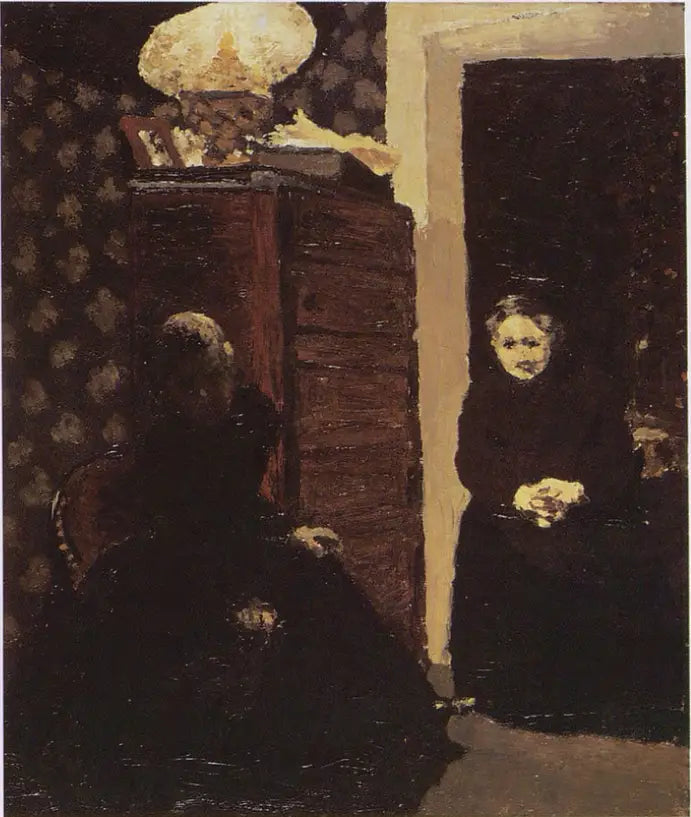 Interiör, kvällseffekt - Édouard Vuillard