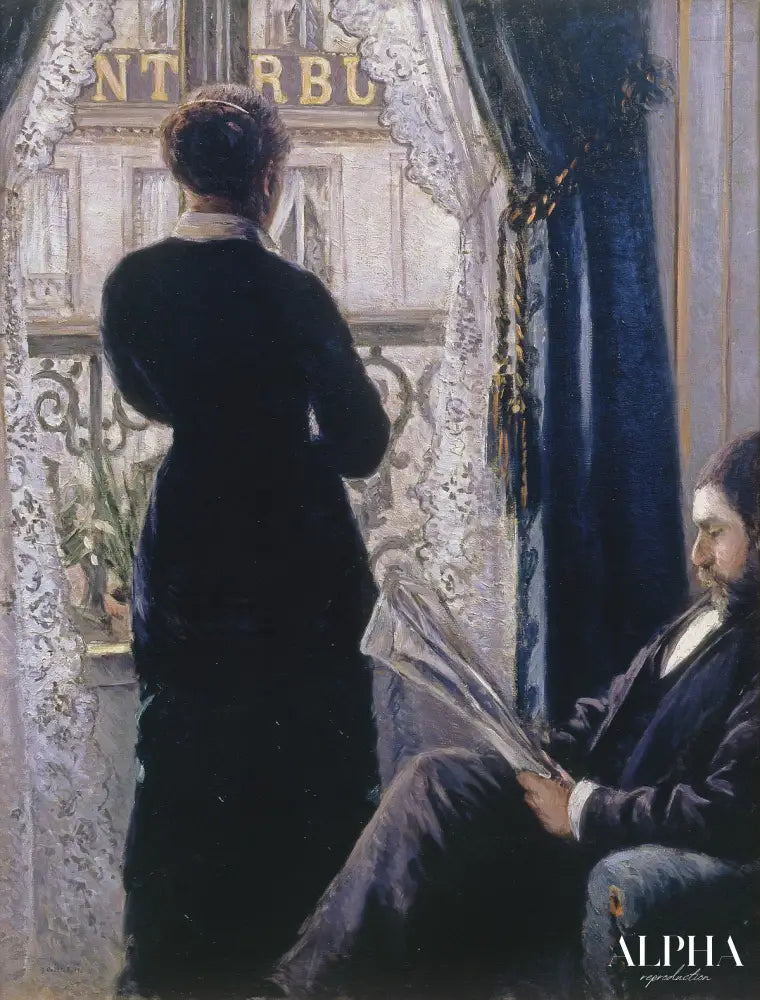 Intérieur, femme à la fenêtre - Caillebotte - Reproductions de tableaux et peintures haut de gamme