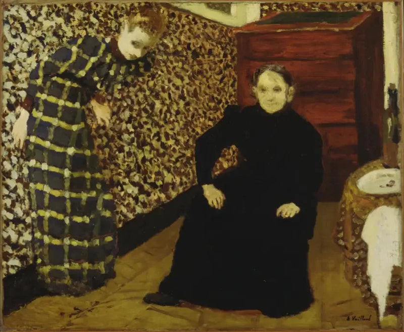 Inre Mamma och Syster av Konstnären - Édouard Vuillard