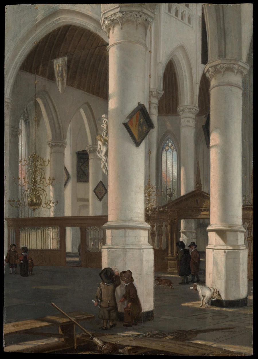 Intérieur de l'Oude Kerk, Delft - Emanuel de Witte