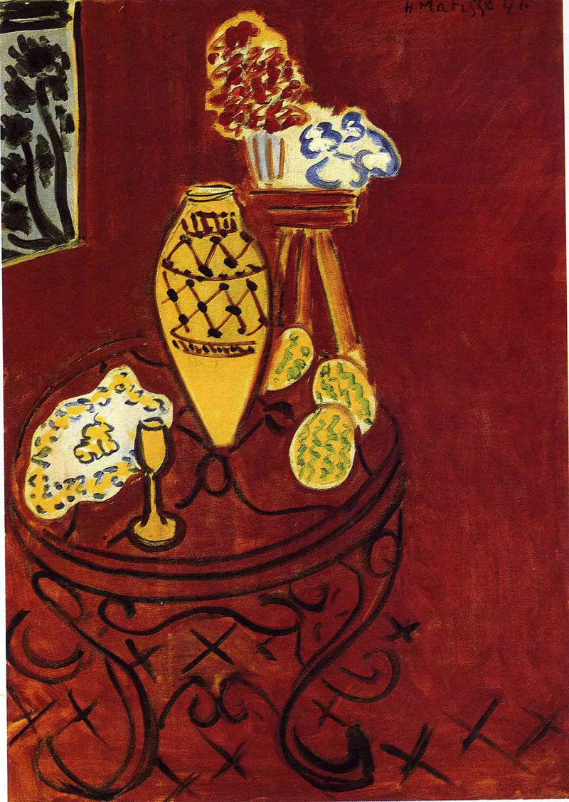 Röd inredning i Venedig - Henri Matisse
