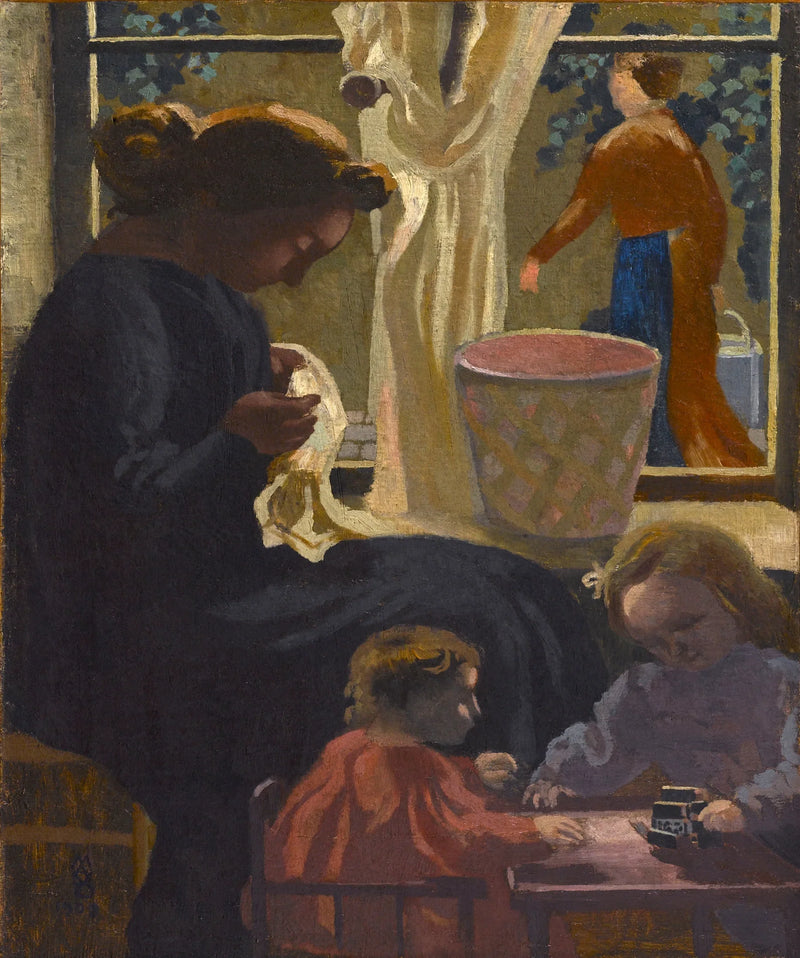 Intimitet eller Ravaudeuse vid fönstret - Maurice Denis