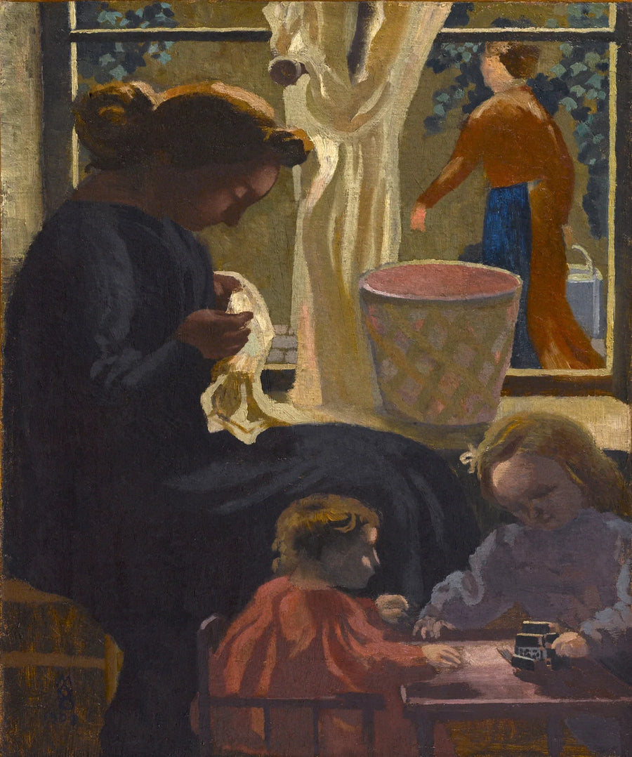 Intimitet eller Ravaudeuse vid fönstret - Maurice Denis