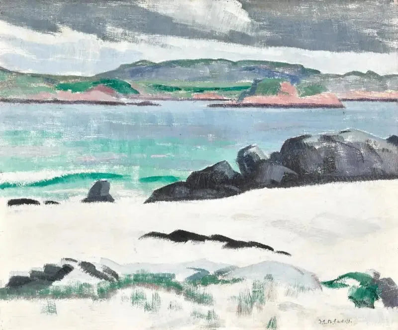 Iona, Cows Rock och Ross de Mull - Francis Cadell