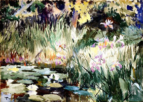 Iris och lys - Frank Weston Benson