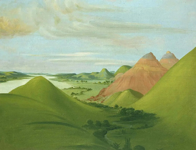 Iron Bluff, 1 200 mil över Saint-Louis - George Catlin