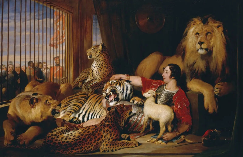Isaac van Amburgh och hans djur - Edwin Henry Landseer