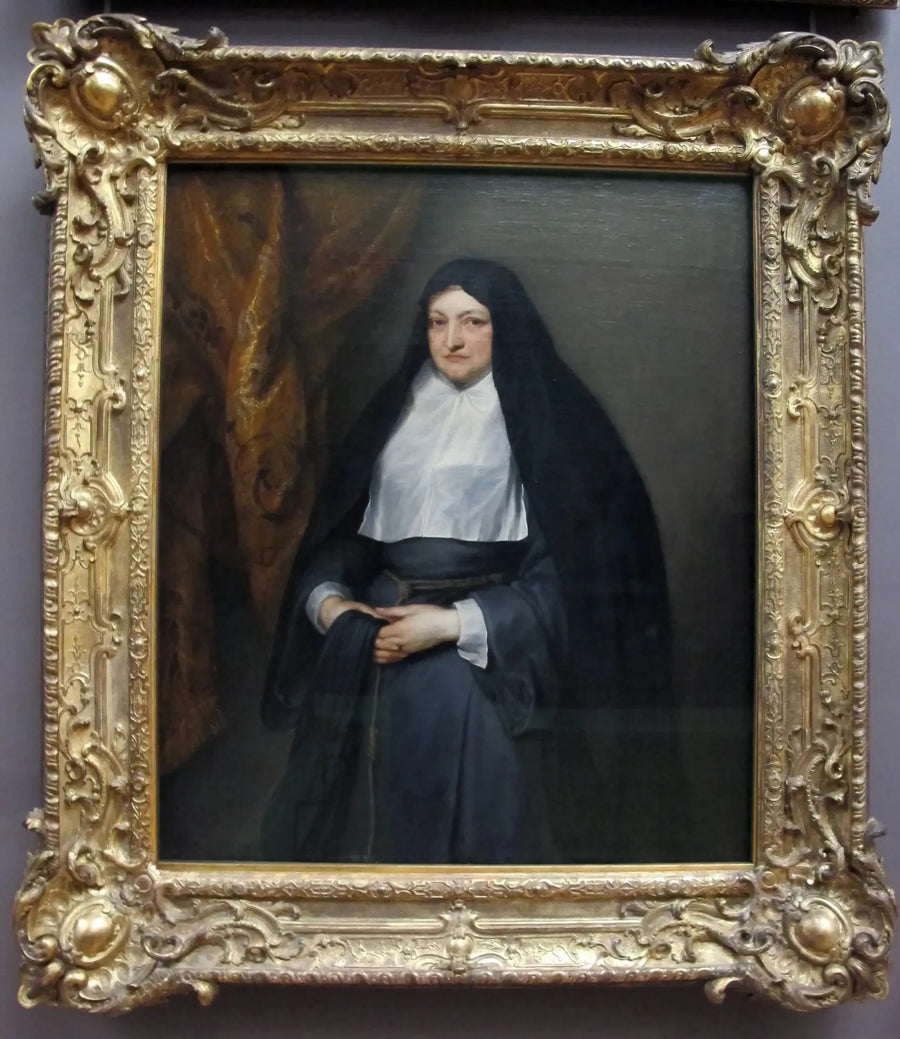Isabelle Claire Eugénie av Österrike, regent av Nederländerna, i klädnad av klariss - Antoine van Dyck
