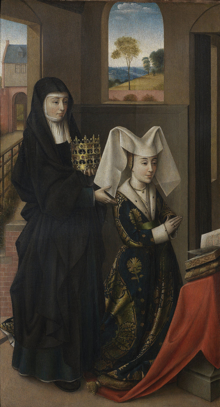 Isabelle de Portugal med heliga Elisabeth - Petrus Christus