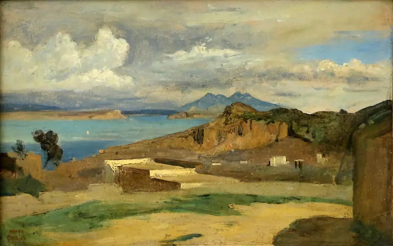 Ischia, vy från sluttningarna av Mount Epomeo - Jean-Baptiste Camille Corot