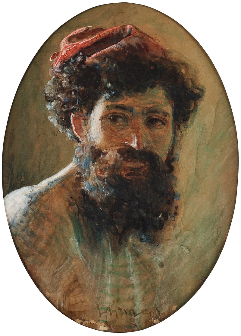 Italien med röd hatt - Anders Zorn