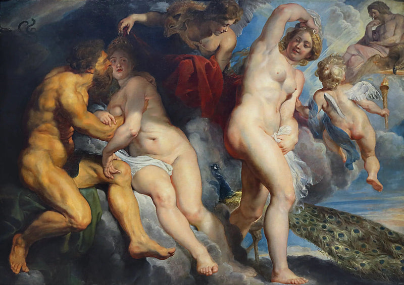 Ixion, Lapithernas kung, lurad av Juno som han ville förföra - Peter Paul Rubens