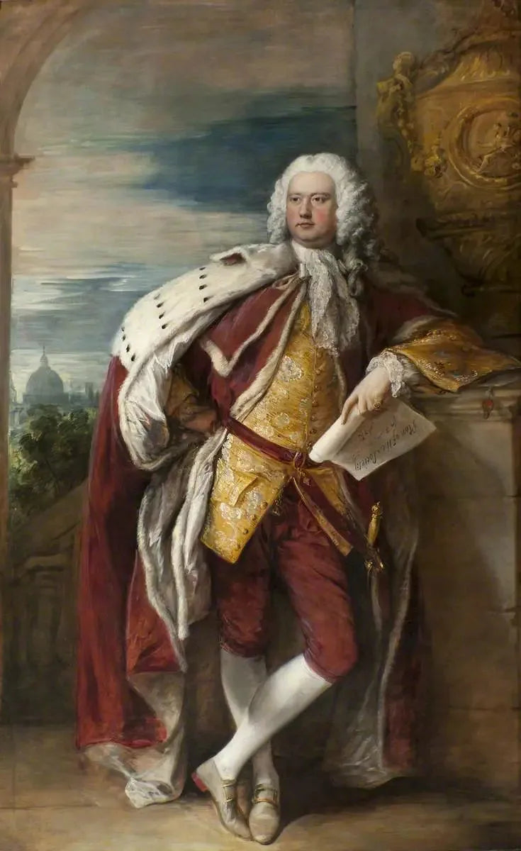 Jacob Bouverie (1694–1761), förste vicomte de Folkestone och första ordförande för Society of Arts (efter Thomas Hudson) - Thomas Gainsborough