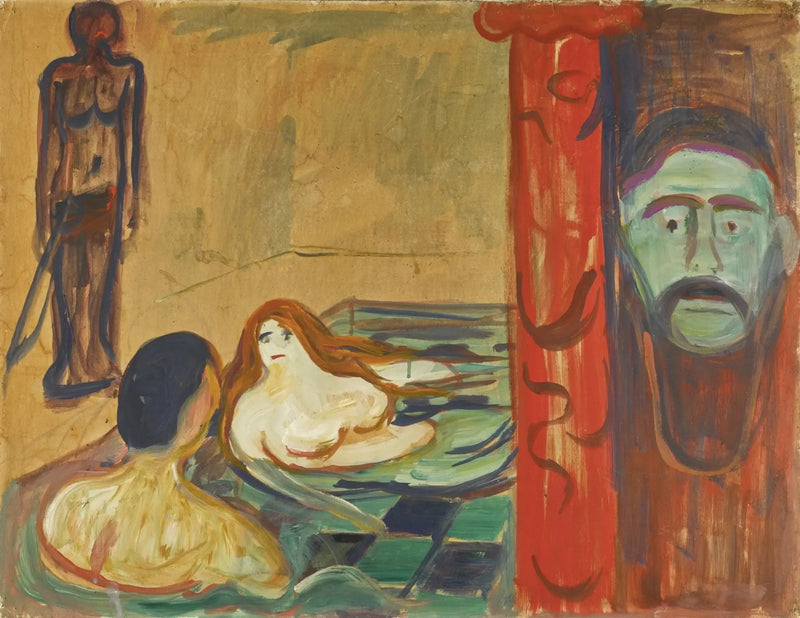 Jalousie i badet - Edvard Munch