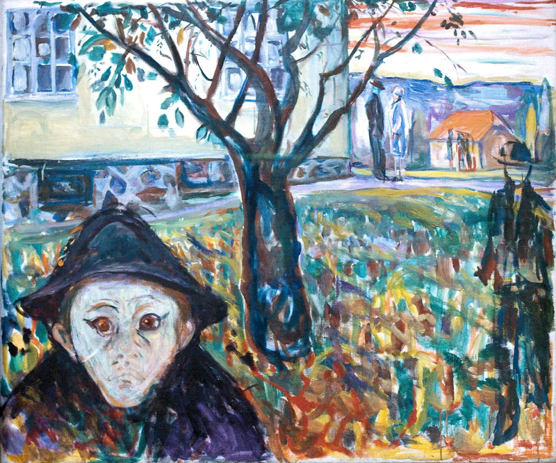 Jalousie i trädgården - Edvard Munch